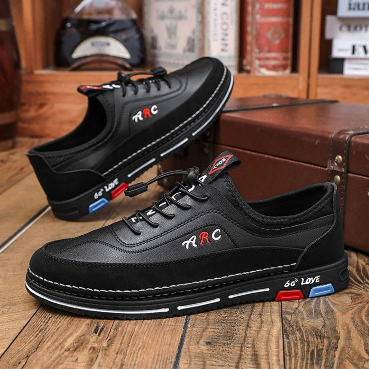 💯🔥【39-48】Los zapatos de negocios casuales para hombre están hechos de cuero impermeable y resistente a las manchas con una suela suave para un uso cómodo.-E