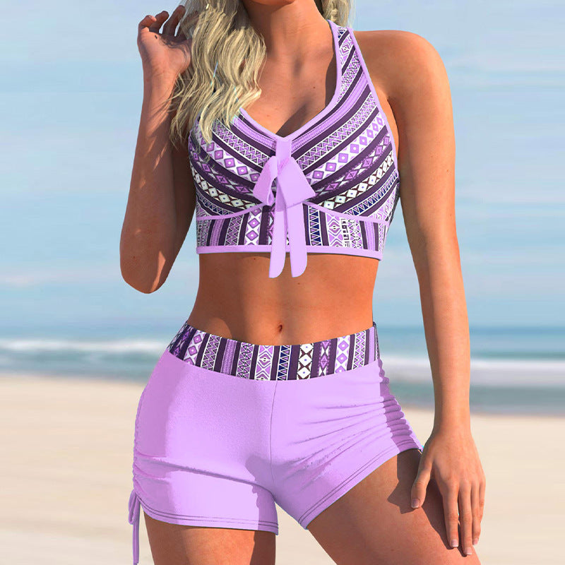 👙🏊♀️【S-5XL】【Ograniczona ilość】🔥🔥2025 Lato Nowy damski drukowany kostium kąpielowy Seksowny zestaw bikini