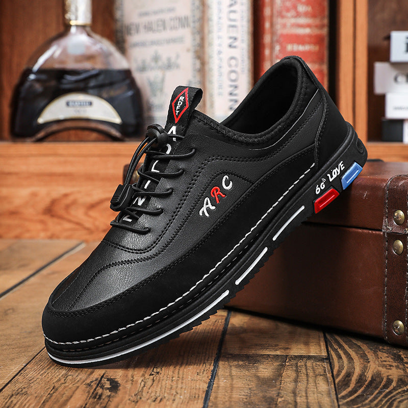 💯🔥【39-48】Los zapatos de negocios casuales para hombre están hechos de cuero impermeable y resistente a las manchas con una suela suave para un uso cómodo.-E