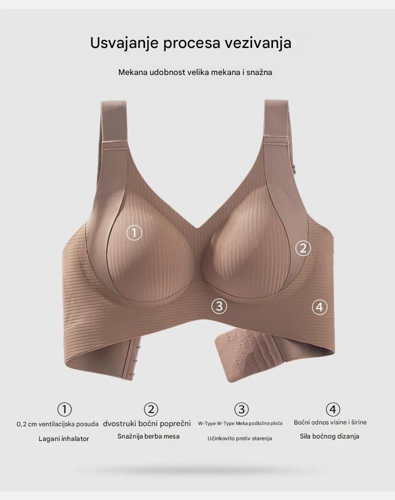 🔥🏆【1 set od 4 komada】【M-3XL】2025 ženski bešavni grudnjak bez žica ❤️uper antibakterijski, udoban i brzo se suši-H