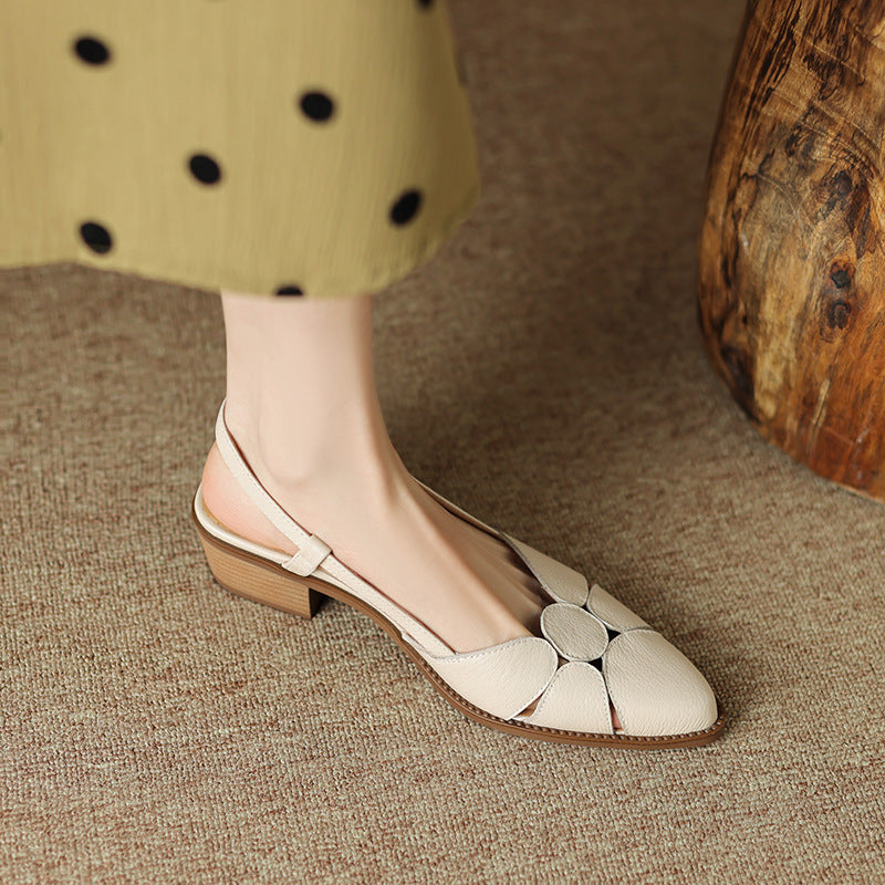 【35-40】💖2025 modne i wszechstronne letnie, ręcznie robione buty rzymskie z podnoskiem-3646999