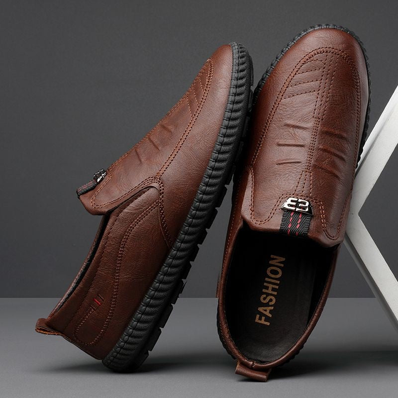 【39-44】2024 noi pantofi de piele casual pentru bărbați pantofi de piele de afaceri cu fund moale confortabil pantofi de piele bărbați tendință de primăvară moda moda--3921569