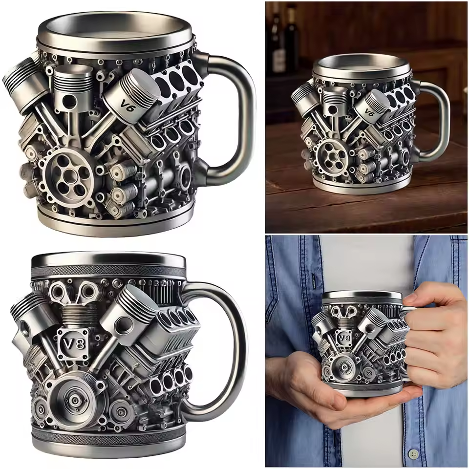 đâăKupte jeden, druhĂ˝ dostanete zdarmaăKĂĄvovĂ˝ hrnek Creative Engine V6V8 z nerezovĂŠ oceli