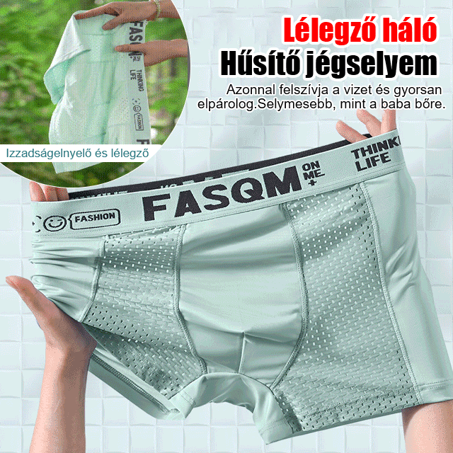 ⏰⏰【Paket od 6 komada】🌟Muške ležerne i udobne bokserice od ledeno svile, mekane, prozračne mrežaste, antibakterijske-H