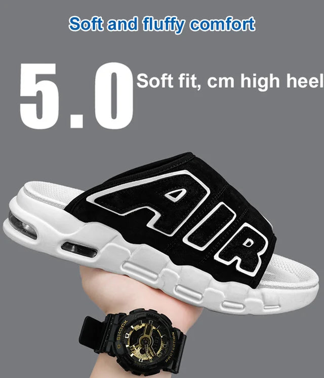 【39-47】Papuci casual bărbați cu pernă de aer cu talpă groasă