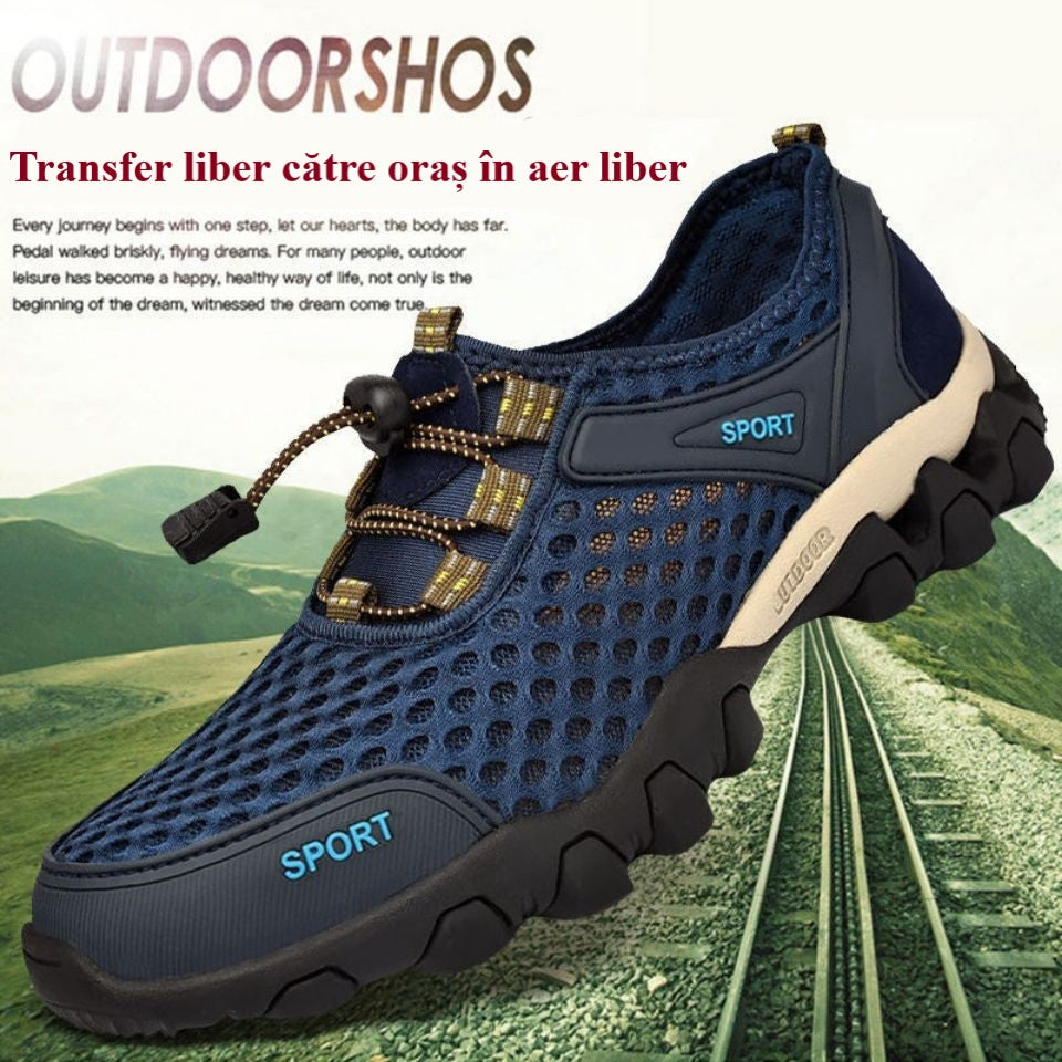 letní outdoorová turistická obuv vyrobená z prodyšné síťoviny-Z