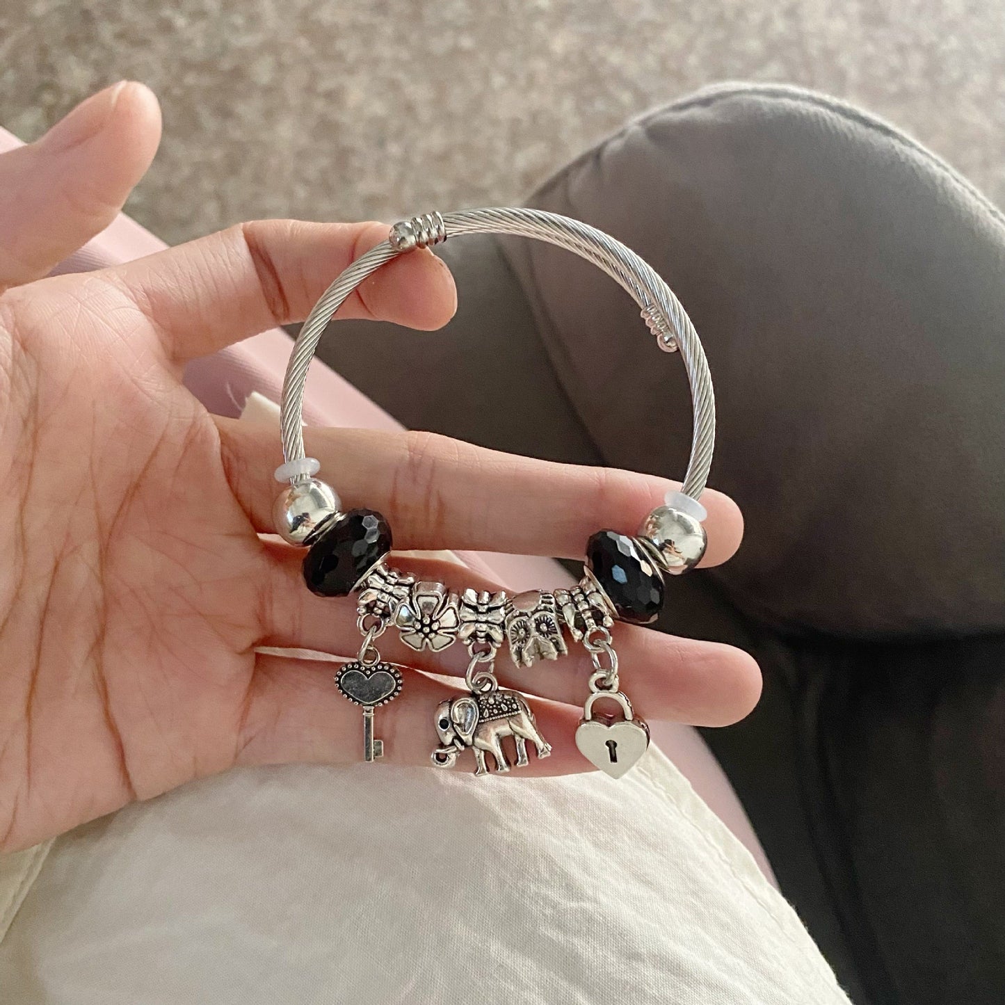 ✨【Oferta por tiempo limitado】 💖✨Pulsera ajustable atrapasueños de plata 925-E