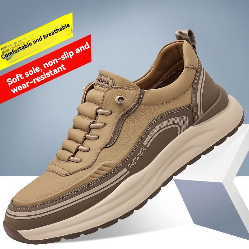 🔥Nueva promoción 50% de descuento🔥【Tallas 39-45】Zapatillas deportivas de cuero impermeables y resistentes a la suciedad, con suela blanda para máxima comodidad