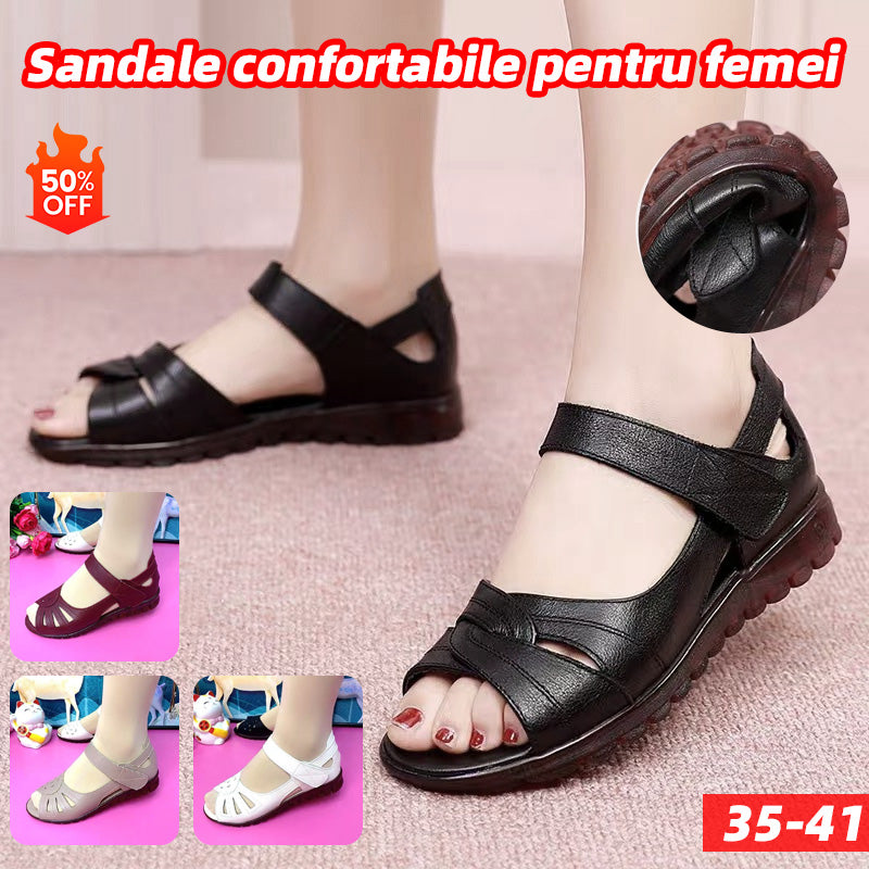 【35-41】Novi model za ljeto, udobne ženske sandale od prave kože s mekim potplatom-H