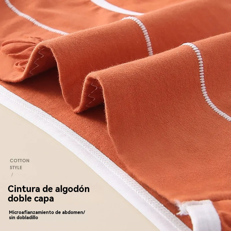 🎁【Compra 7 y llévate 7 gratis】✨🩲Ropa interior de algodón puro de cintura alta para mujer, entrepierna inferior antibacteriana con grafeno 7A, realce de abdomen y glúteos, braguitas transpirables.-E