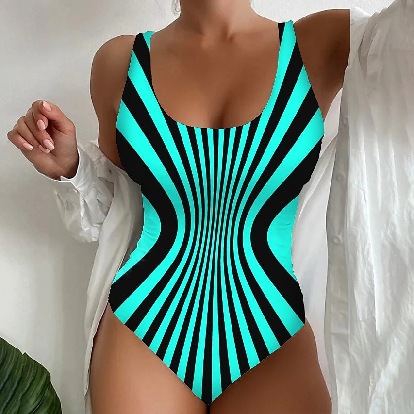 🔥🩱【S-5XL】Model de vânzare 2025, costum de baie într-o singură piesă subțire pentru femei, la modă și sexy