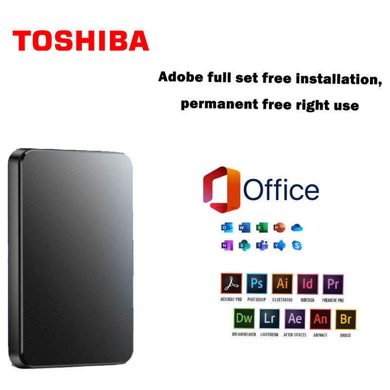 💾Ultra-velká kapacita 20TB mobilní pevný disk + zdarma originální Office + Adobe.-Z