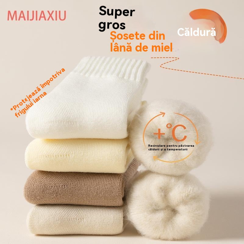 🔥【Compra 3, llévate 3 gratis】🧦Calcetines de lana gruesos y cálidos para el invierno, súper gruesos y cálidos, elásticos, talla 35-42-E