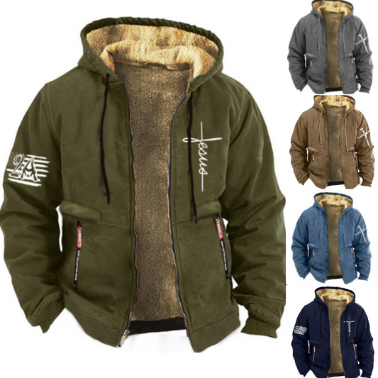 ✨【S-3XL】Stylová pánská podzimní a zimní bunda z lehkého sametu – zateplená, lehká a pohodlná