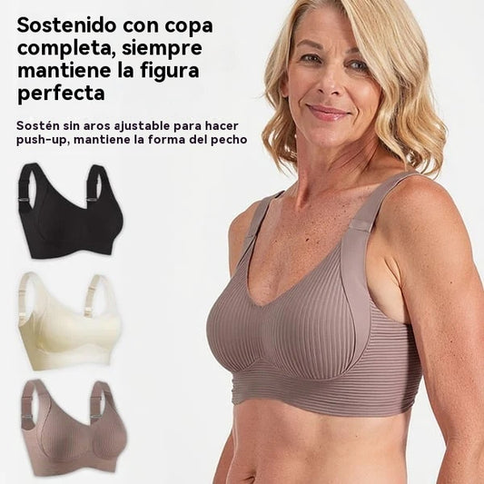 😍【Paquete de 4】Sujetador inalámbrico de una pieza para mujer❤️【40-95 kg】-E