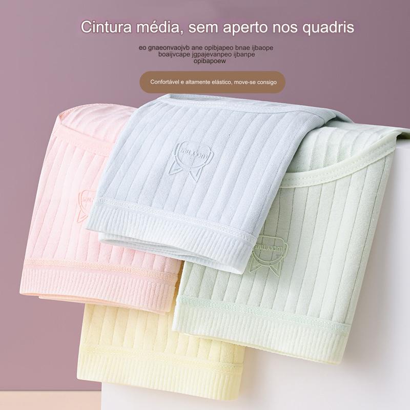 💖🔥【Paquete de 7】50% de descuento último día: bragas de algodón para mujer, de talle alto y antibacterianas-E