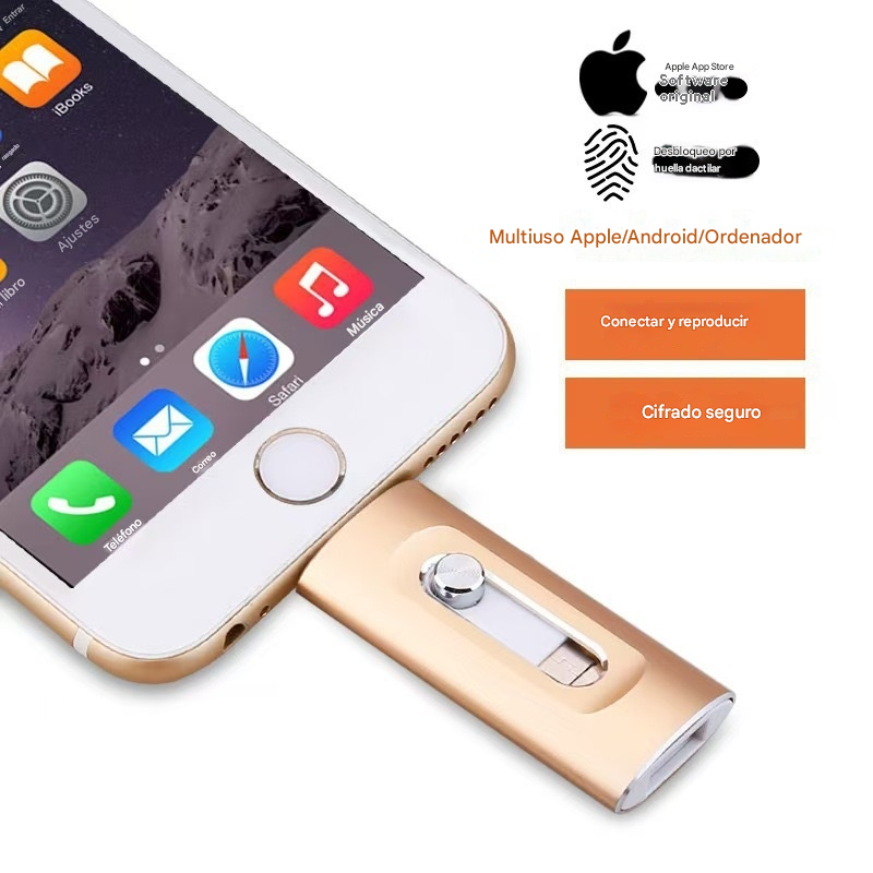 ⚡【✨Descuento por tiempo limitado】Unidad flash 4 en 1 para iPhone/iPad/Android/PC-E