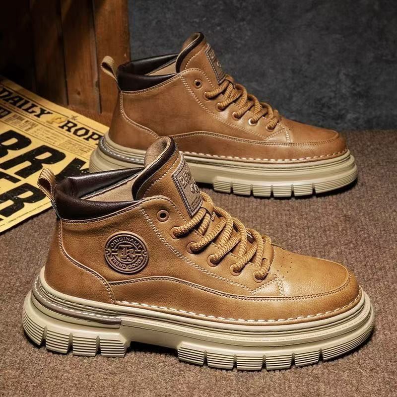 【50% kedvezmény】【39-44】2025 Őszi és téli férfi retró magas szárú cipő, brit retró stílusban-U