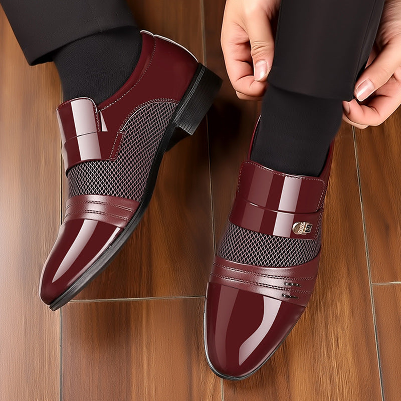 👞【38-48】Podzimní a zimní pánské boty z pravé kůže, módní i business, nepromokavé a pohodlné-Z