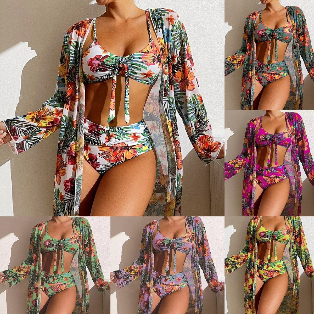 👙☀️【S-2XL】 2026 nový třídílný set plavek-Z