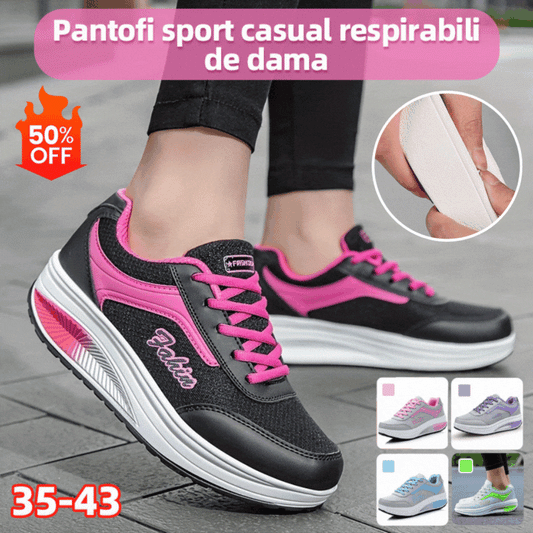 🔥【30%off】【Cumpărați 1, primiți 1 gratuit】👟【35-43】Adidași casual respirabili la modă pentru femei-R