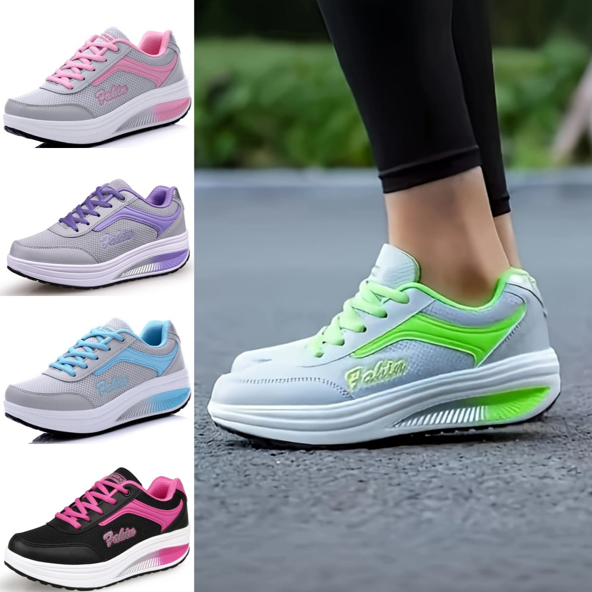 【35-43】2024 nuevos zapatos deportivos casuales transpirables de moda para mujer