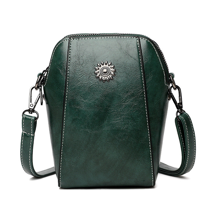 👜💖[Oferta limitada 50%] 2026 nuevo mini bolso de hombro multifuncional de piel auténtica, pequeño y exquisito-E