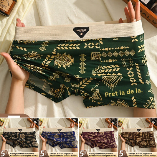 💥💦【42-92kg】Lenjerie intimă retro subțire pentru bărbați, vara 2025, boxeri noi.