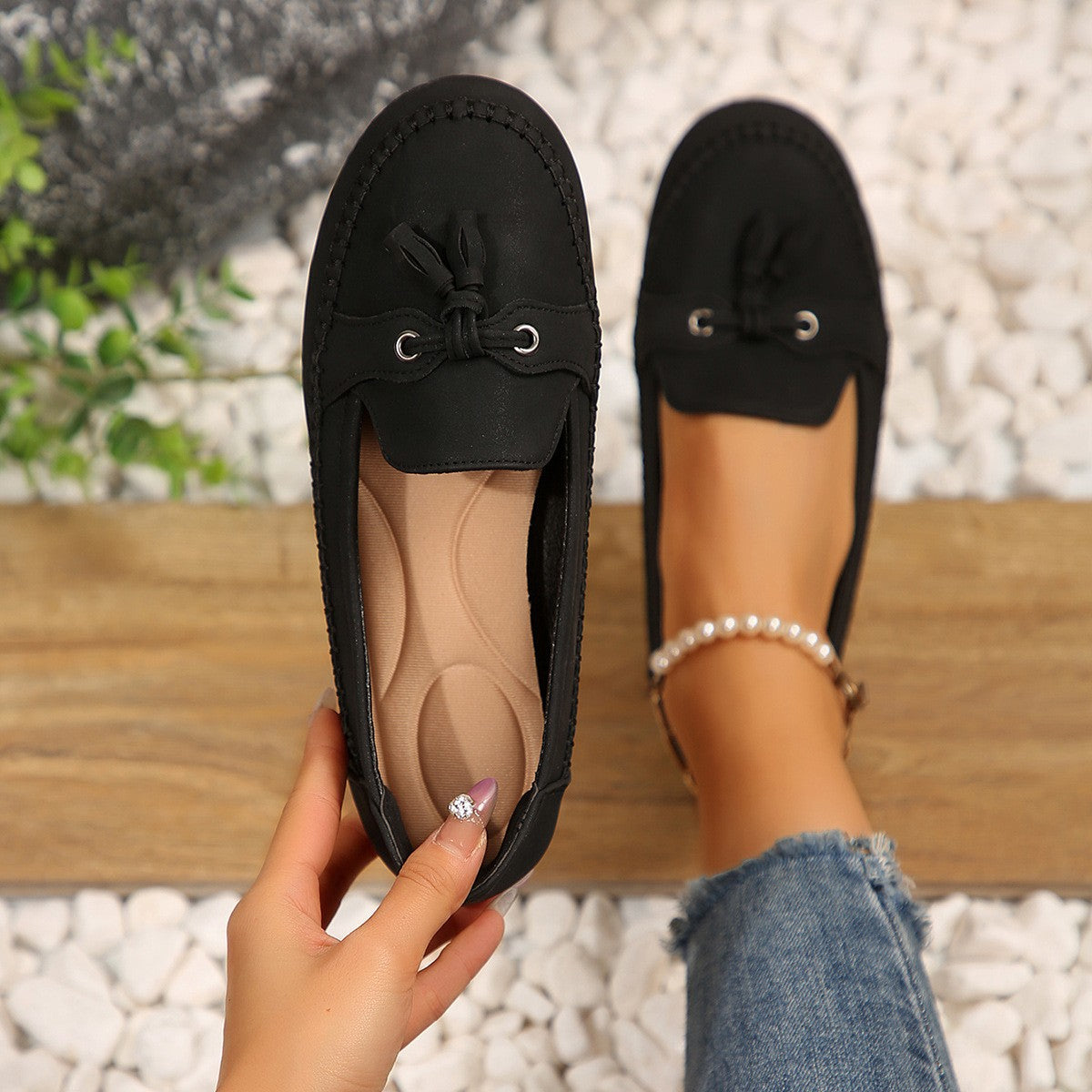 ✨50% kedvezmény✨【36-43】 Női ortopéd cipő, valódi bőrből, könnyű, csúszásmentes, lélegző és kényelmes.-U