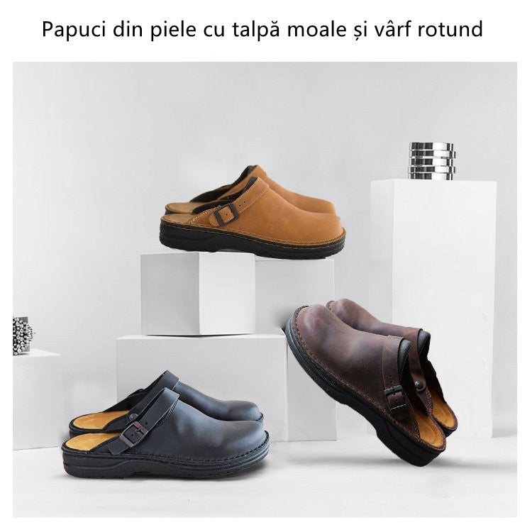 ✨[39-48] 😎Kožne papuče s mekim potplatom-H