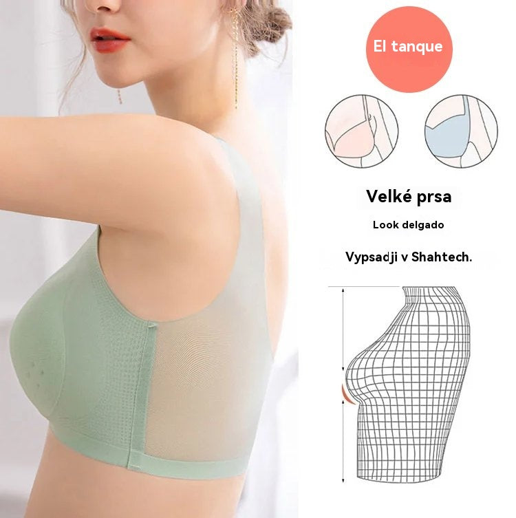 ❄️🧊【Oferta limitada】✨【Juego de 3 piezas】【40–120KG】Sujetador push-up de seda helada 2026 – sin costuras, ligero y transpirable ❄️💃【Comodidad diaria máxima】-E