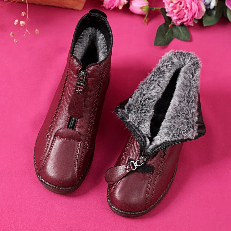 🥾【35-41】Ręcznie robione włoskie botki damskie z prawdziwej skóry, antypoślizgowe3756374