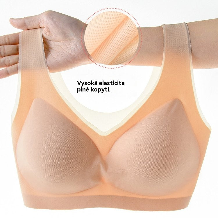 ❄️🧊【Oferta limitada】✨【Juego de 3 piezas】【40–120KG】Sujetador push-up de seda helada 2026 – sin costuras, ligero y transpirable ❄️💃【Comodidad diaria máxima】-E