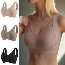 🏆Compra dos y llévate dos gratis【Para 40-100 kg】Sujetador femenino sin aros y sin costuras❤️-E