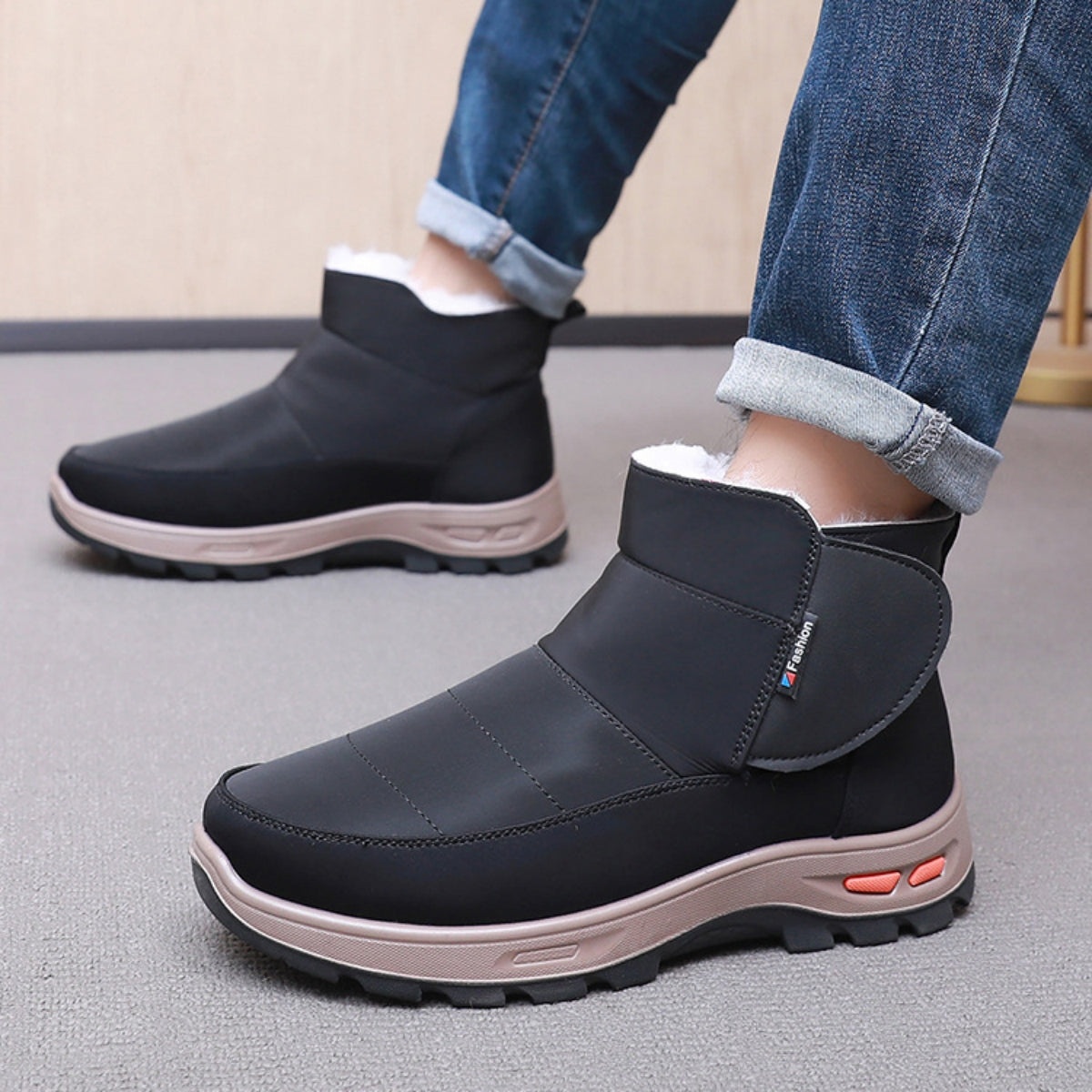 🔥【39-45】👟Zapatos de invierno para hombre hechos de puro algodón más terciopelo y pelo grueso.