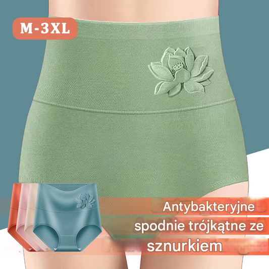 💥Antybakteryjna grafenowa bielizna podnosząca pośladki Wysoka talia Seksowna bawełniana bielizna wyszczuplająca brzuch