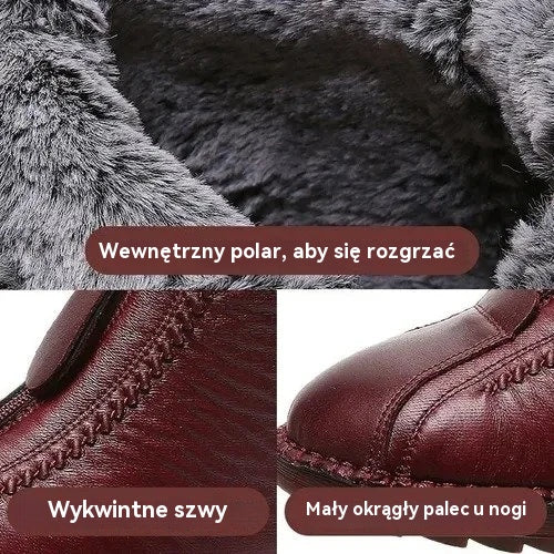 ✨【35-41】Włoskie, ręcznie robione damskie botki, z prawdziwej skóry, miękka podeszwa, wodoodporne i antypoślizgowe - 4207456