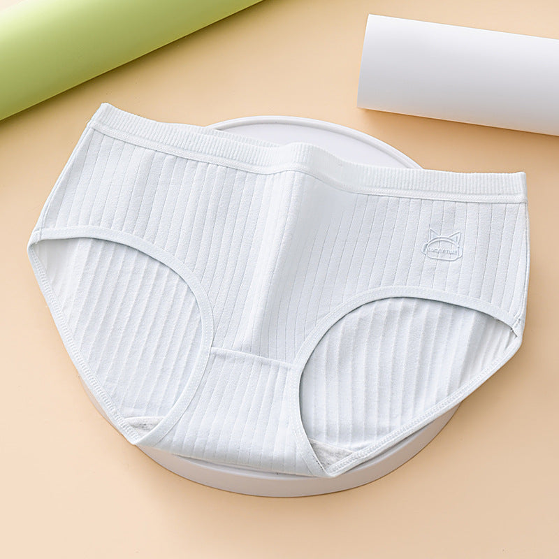 🩲🏆 (7 szt) – Wysokie, bawełniane majtki damskie o wygodnym i oddychającym kroju