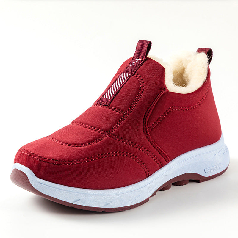 😀🎉terciopelo y engrosamiento🔥【35-41】zapatos de invierno impermeables de algodón cálido para mujer_3840898