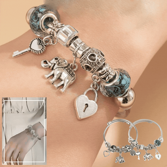 ✨💎【Gorąca wyprzedaż】💖Nowa damska kolorowa bransoletka z kryształowych koralików ze srebra próby 925