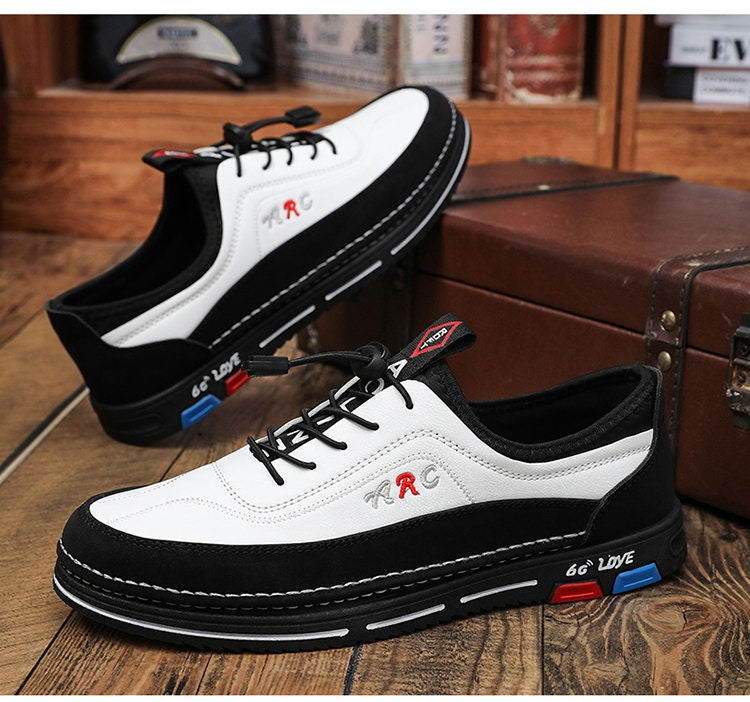 💯🔥 【39-48】Férfi alkalmi üzleti cipők vízálló és foltálló bőrből készülnek, puha talppal a kényelmes viselet érdekében-U