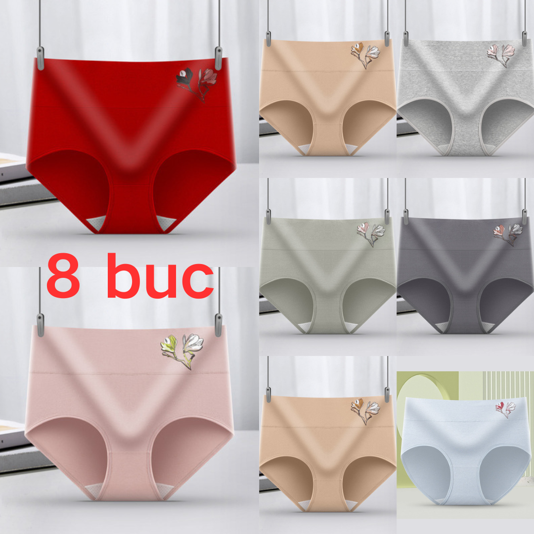 🔥（8 szt）【40-85kg】💟Niebrudzące bawełniane majtki antybakteryjne-3890438