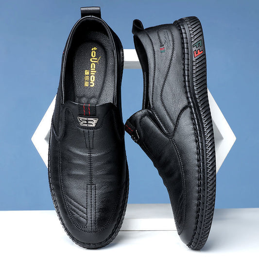 【39-44】2024 noi pantofi de piele casual pentru bărbați pantofi de piele de afaceri cu fund moale confortabil pantofi de piele bărbați tendință de primăvară moda moda--3921569