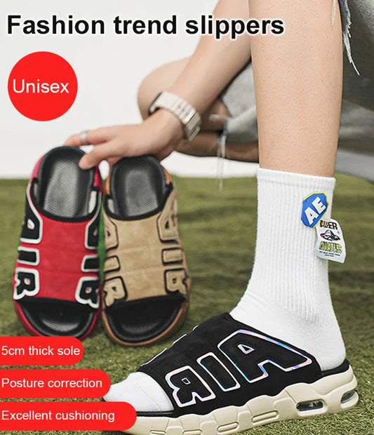 【39-47】Papuci casual bărbați cu pernă de aer cu talpă groasă