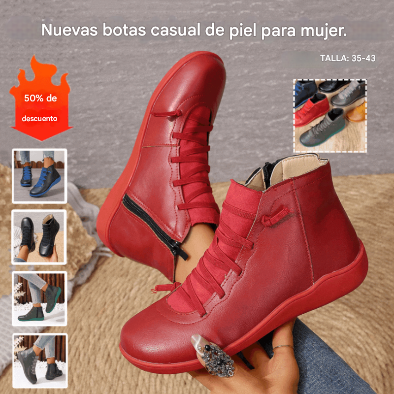 🔥40% de descuento!🔥【Tallas 35-43】Nuevas zapatillas anchas de invierno para mujer 2026-botines casuales.-E