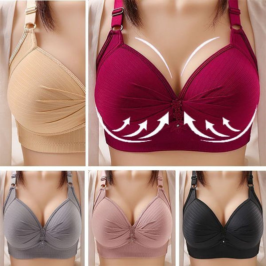 🔥【40kg-120kg】🥰🥰🥰【M-6XL】Sutien confortabil pentru lenjerie de corp de mărime mare