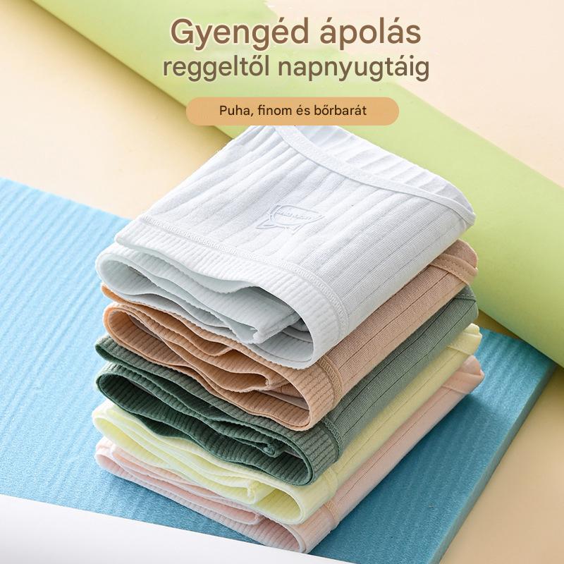 💓(14 db) Utolsó nap 50% kedvezménnyel-- Női egyszerű és fejlett antibakteriális fehérnemű magas derékkal, 35-90kg súlyú nők számára-U