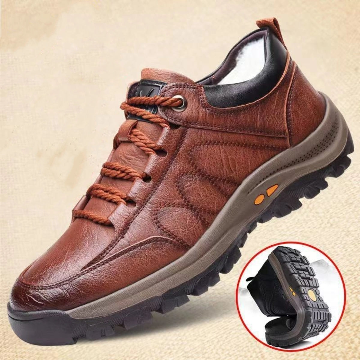 👞【39-48】Zapatos Cuero Casual Hombre/Mujer - Impermeables y Antideslizantes-E