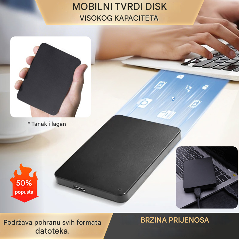 💻✨Mobilni tvrdi disk ultra-visokog kapaciteta od 20 TB - H