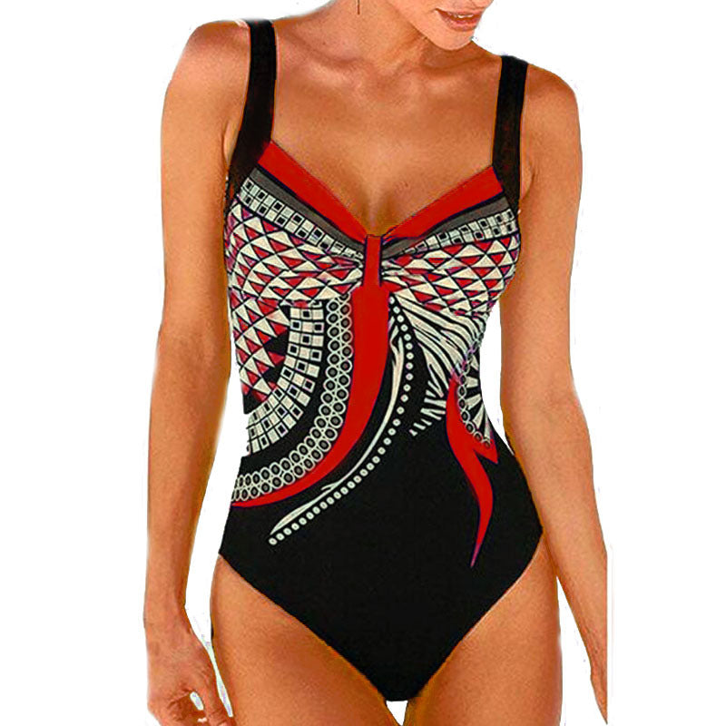 🩱🏊‍♀️【S-3XL】2026 nowy retro print nowy retro print jednoczęściowy kostium kąpielowy